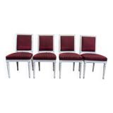 Suite of 4 Louis XVI style chairs
