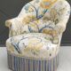 Ancien fauteuil crapaud