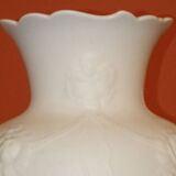 Biscuit porcelain vase by M. Frey