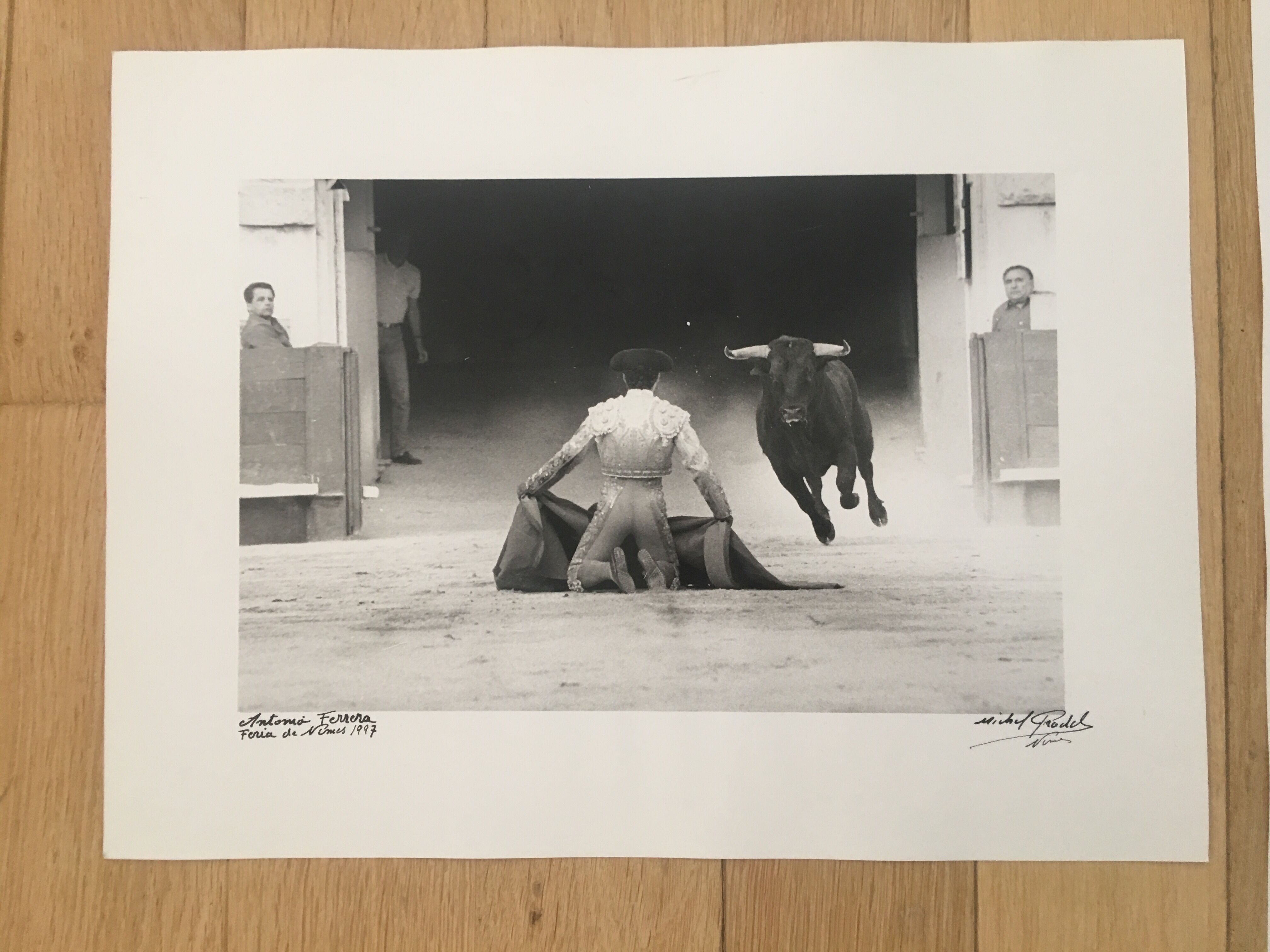 2 photographies Tauromachie Michel Pradel