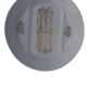 6 porcelain asparagus plates signed L'Hirondelle
