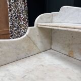 Antique pine and marble toilet furniture (renovated)