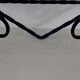 Portemanteau miroir fer forgé 4 patères