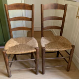 Chaise paillée