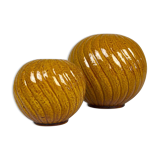 Rare pair of mid-century modern vases by Gunnar Nylund, Rörstrand, Sweden, 1940s.