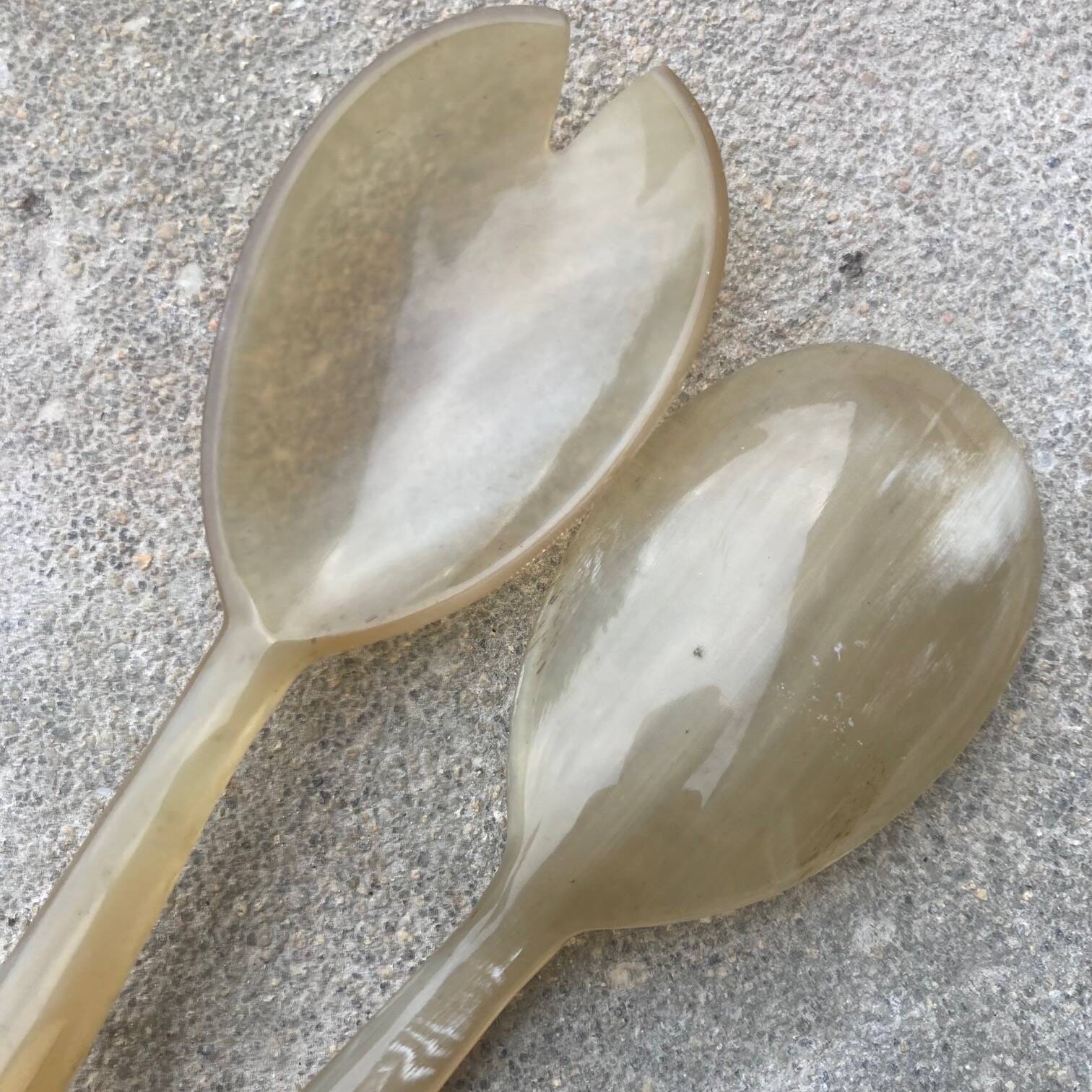 Horn cutlery new condition