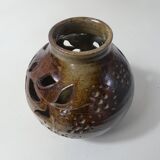 openwork stoneware vase