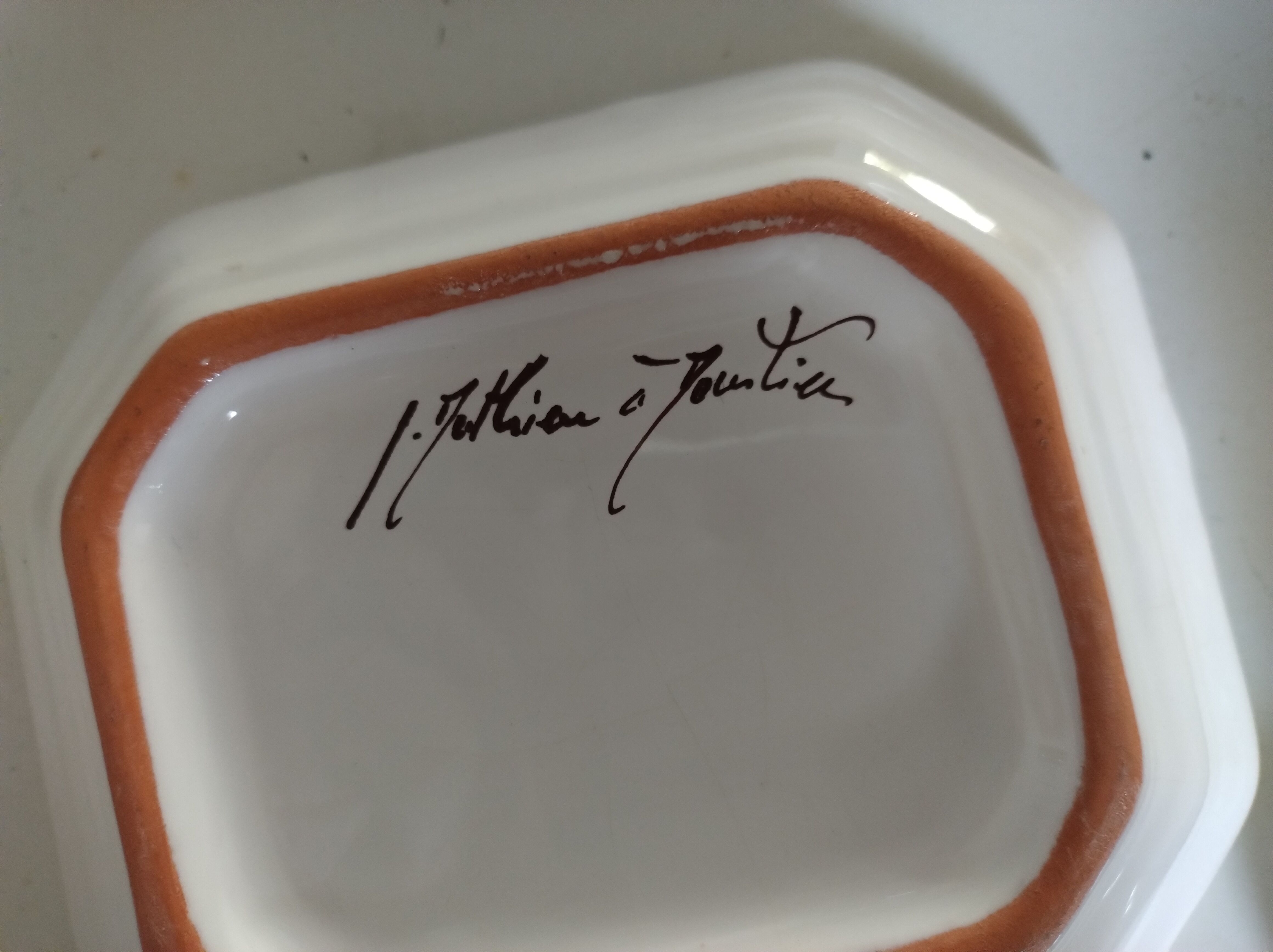 Set of Moustiers ceramics
