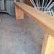 Bench 180 cm old solid wood with patina
