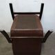 Fauteuil en cuir du milieu du siècle