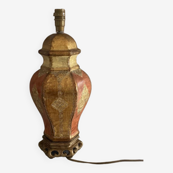 Lampe en céramique décor vénitien