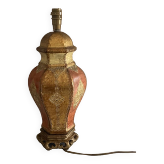 Lampe en céramique décor vénitien