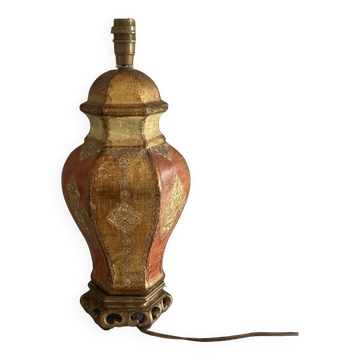 Ceramic lamp with Venetian decor