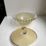 Yellow granita glass box 50s-60s