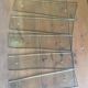 Lot de 5 plaques de propeté en verre biseauté GM