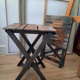 Antique wooden folding painter's stools