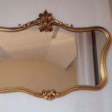 Golden wooden mirror, 100cmx67cm