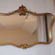 Miroir doré en bois, 100cmx67cm