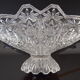 Vintage Crystal Glass Bowl,Glasswork Novy Bor,1950's.