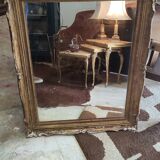 Miroir bois doré glace ancienne