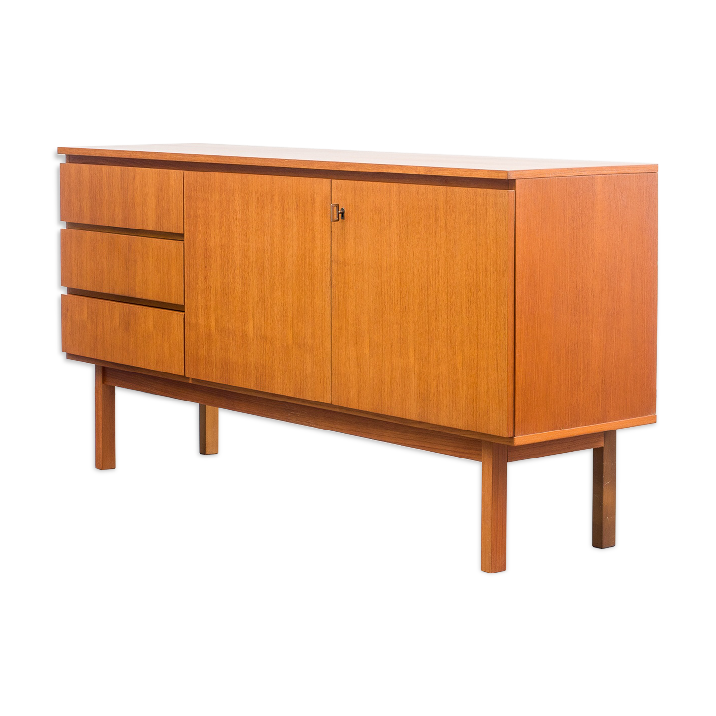 Enfilade années 60, teck, 149cm