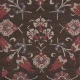 Southwest Wool Rug, Oriental Turkey Oushak Rug with Floral Pattern 4'11" X 8'5"