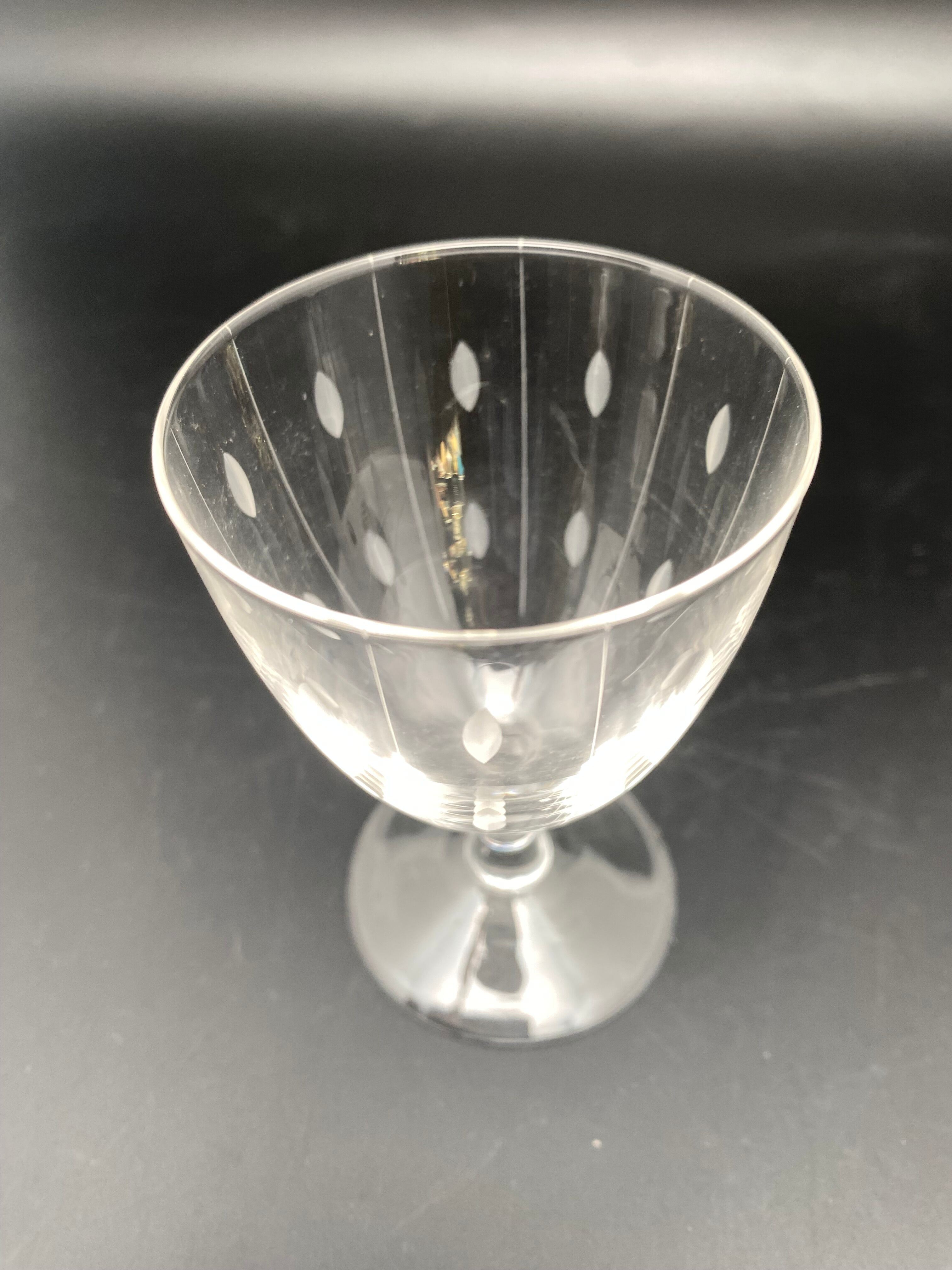 Worked glass stemware “Drop” pattern – MOCA6