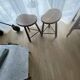 Solid oak tripod stools