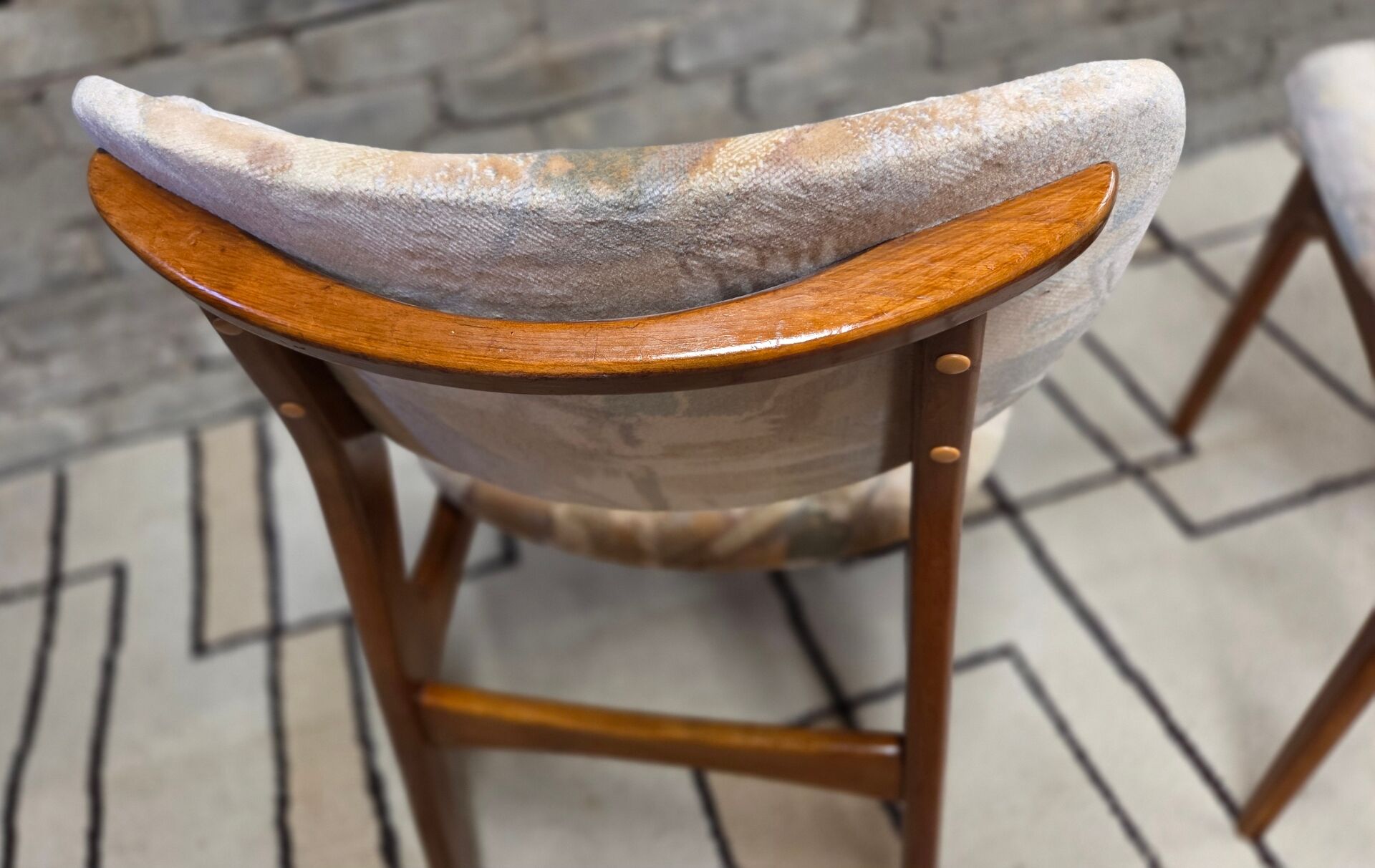 Pair of Scandinavian teak chairs from the 60s/70s.