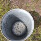 Old zinc basin