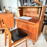 Vintage Jentique teak secretary desk