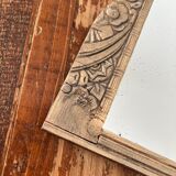 Art Deco mirror golden patina