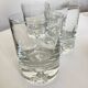 Set of 4 bubble tumblers in very cold half crystal.