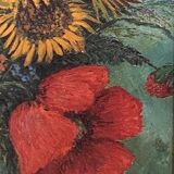 Tableau coquelicots encadré