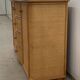 Vintage rattan sideboard with curved drawers, 1970s