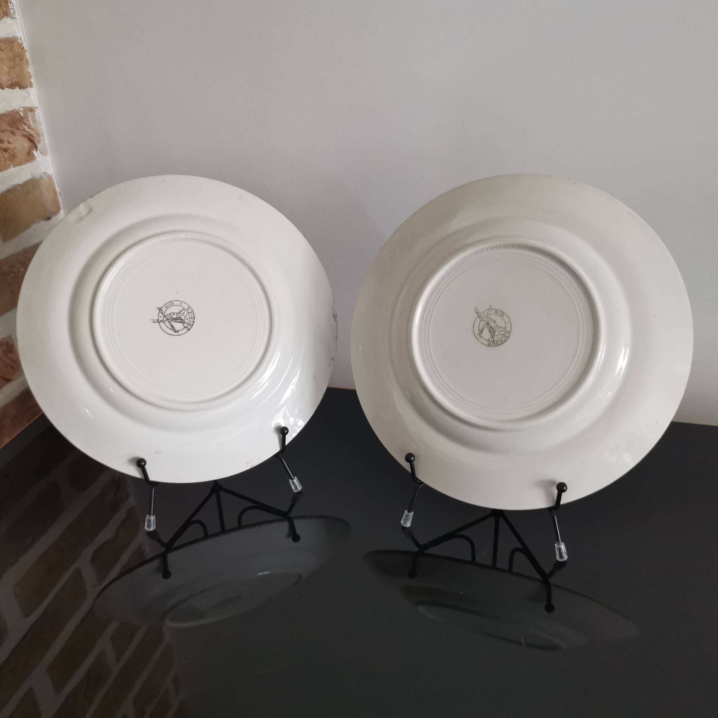 Earthenware soup plates, Moulin des Loups Orchies