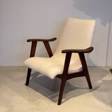 Scandinavian Teak Armchair designed by Louis Van Teeffelen circa 1960