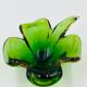 Biomorphic glass bowl from Murano attributed to Flavio Poli.