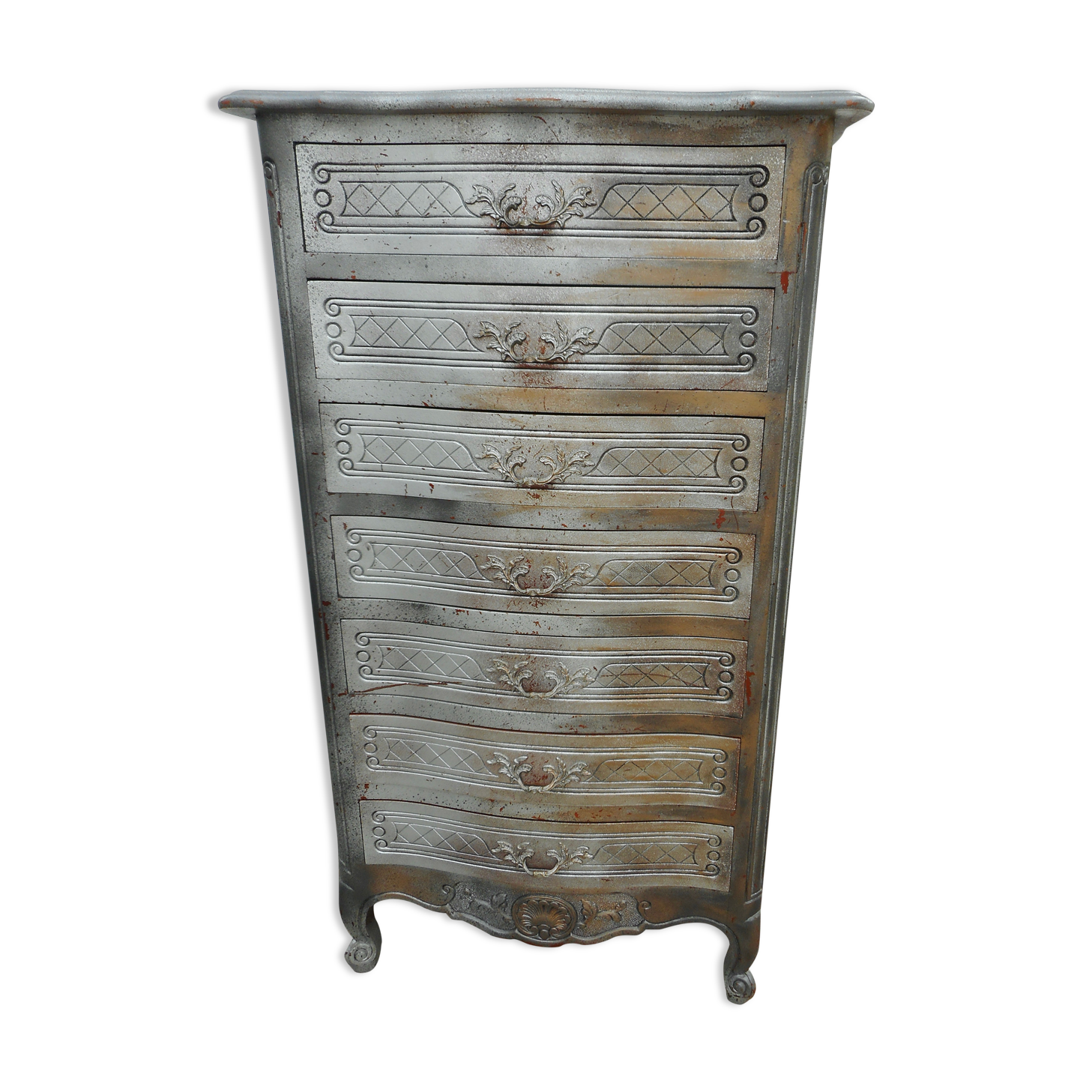 Silver grey dresser