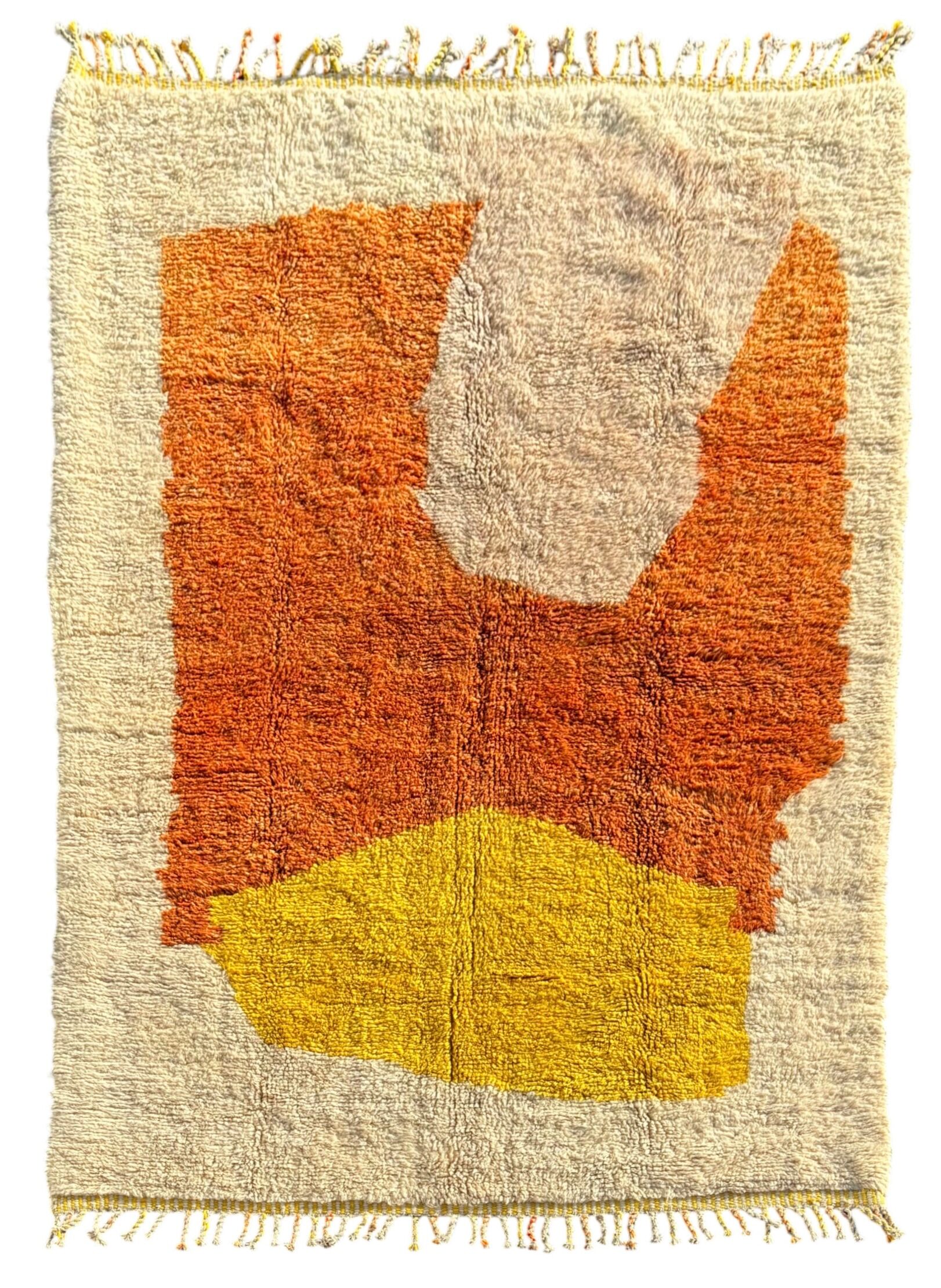 Atlas Sunset – Custom Moroccan Mrirt rug in natural wool
