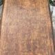 Louis XV style carved solid oak writing table, 19th century