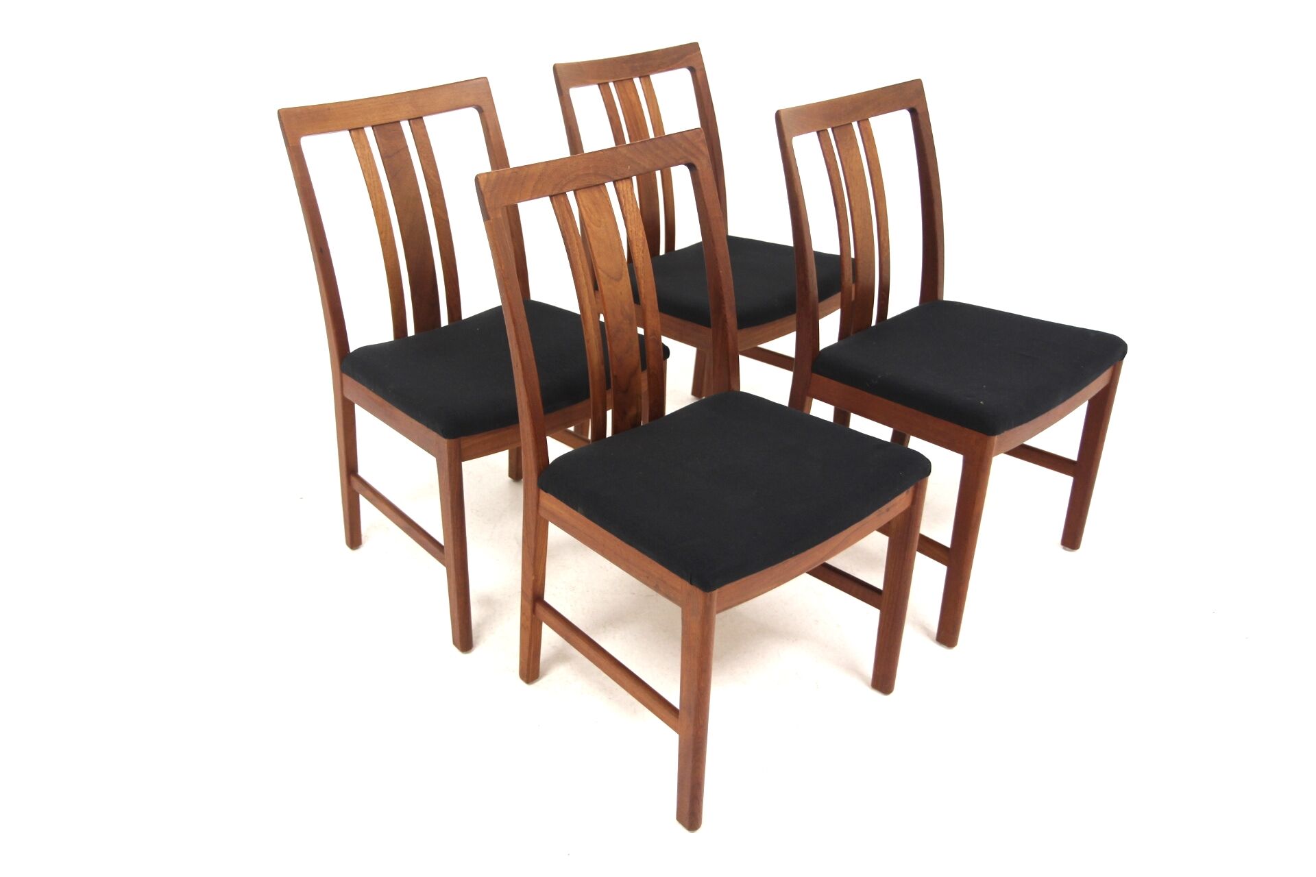 Set of 4 Scandinavian teak chairs, Sweden, 1960