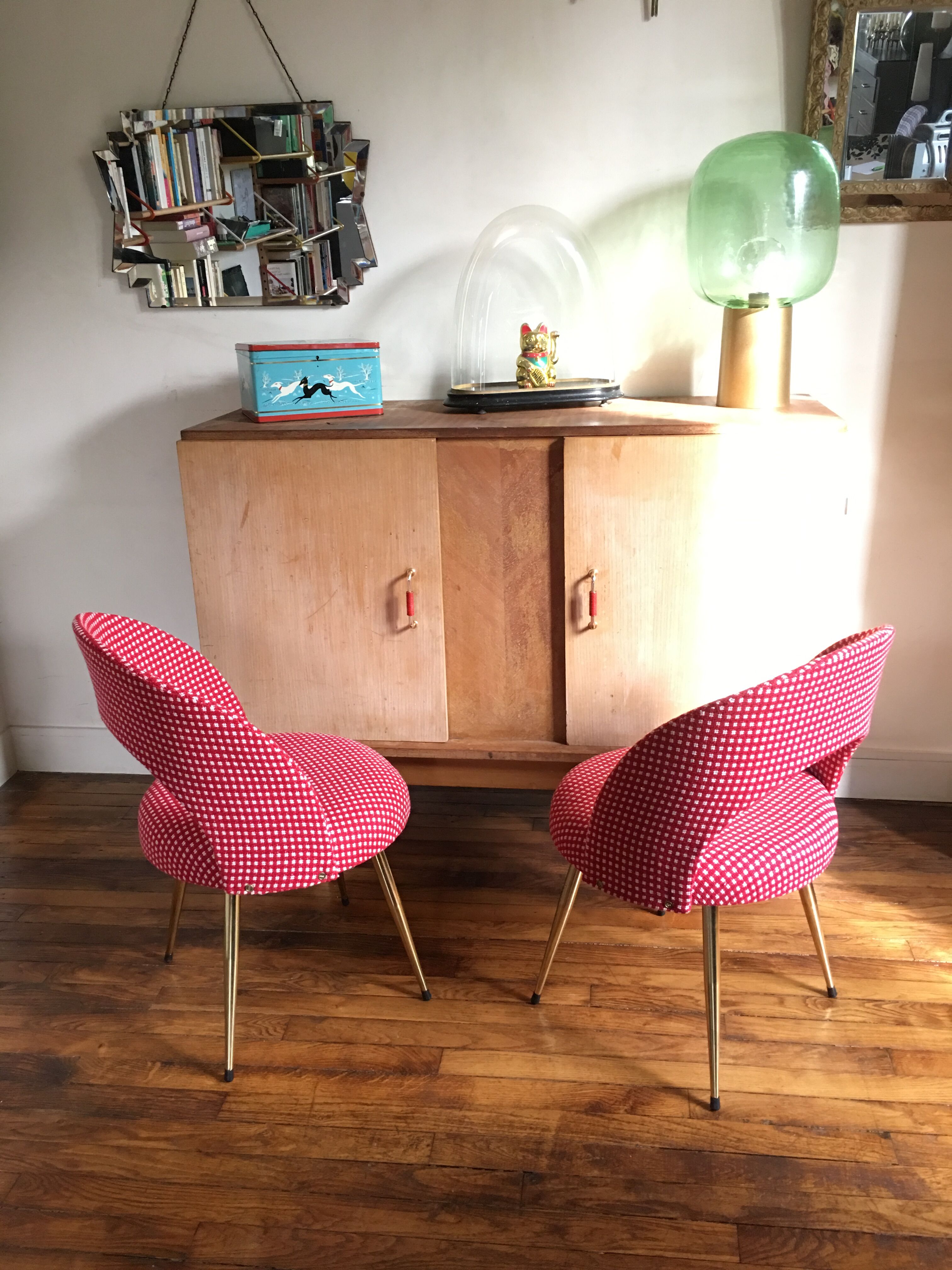 Pair of restored vintage chair
