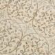 3x7 Brown Cream Floral Handmade Vintage Rug, 105x211Cm