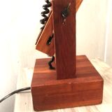 Daniel Pigeon's solid oak articulated lamp