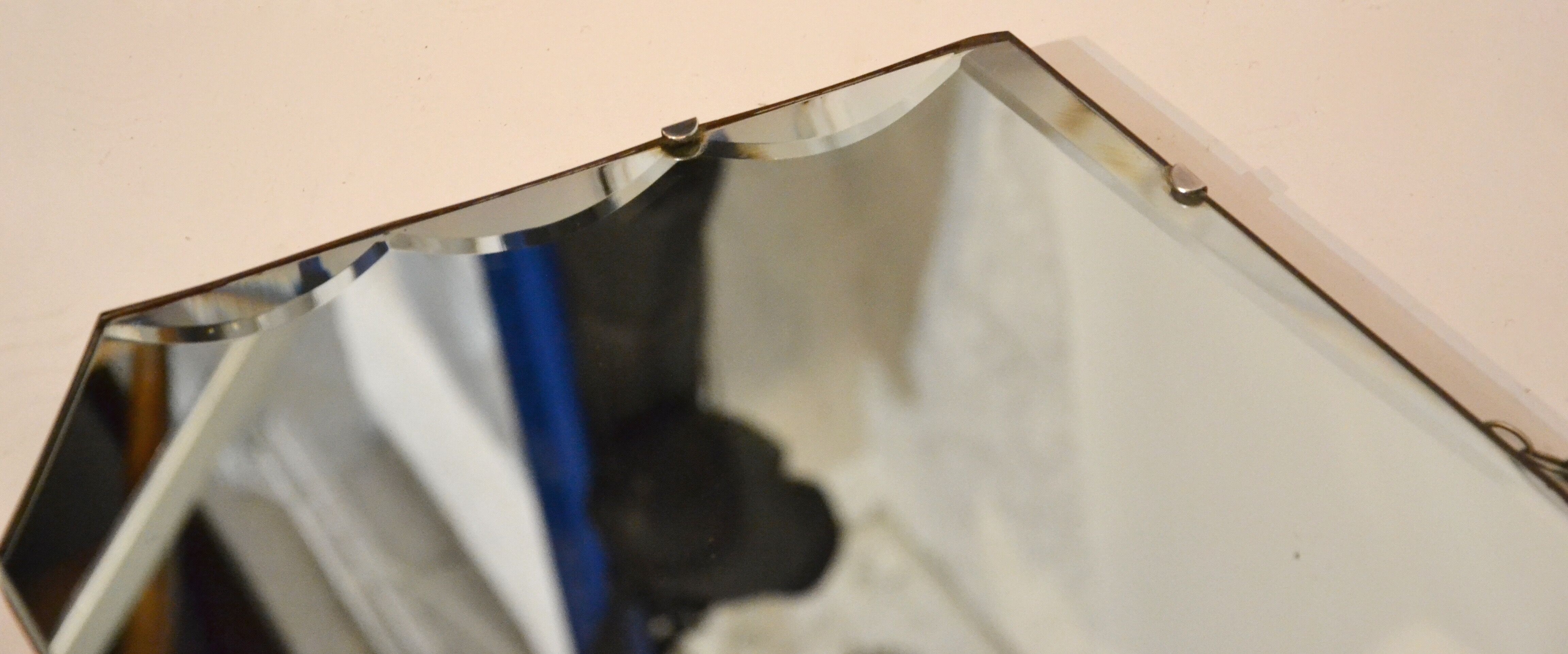 Bevelled mirror 17x25cm