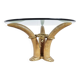 Vintage faux tusk center table or side table, 1970s