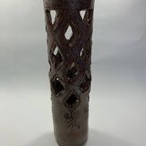 Large sandstone lamp signed Monange