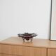 Glass platter, Italian design, 1970s, made in Italy
