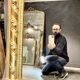 Ancient mirror 177x117 cm from Napoleon III era very good condition